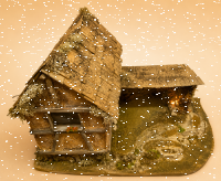 Krippenhaus mit offenem Stall