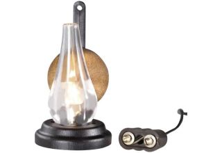 Krippenlaterne / Petroleumlampe Beleuchtet 3,5 Volt
