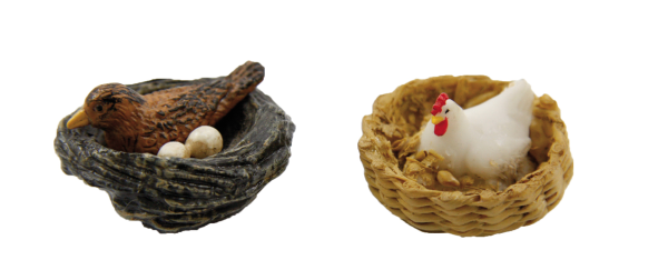 Vogel und Hühner Nest Set