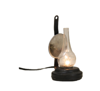 Petroleumlampe Kunststoff schwarz