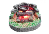 Ruinenlagerfeuer mit Kessel 3,5Volt