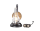 Krippenlaterne / Petroleumlampe Beleuchtet 3,5 Volt